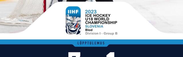 Eesti U18 noortekoondis kaotas MM-il Austriale 1:7
