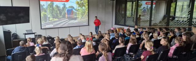 Tartu lapsed õpivad tundma raudteega seotud riske
