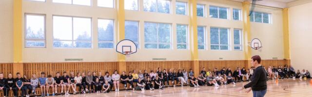 Türi Ühisgümnaasium avas pidulikult uue võimla põranda