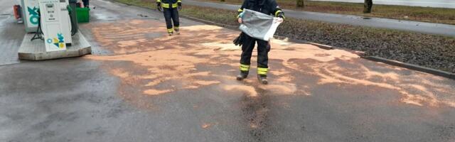 Maha voolanud diislikütus jõudis ojja