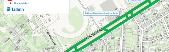 Täna suleti Tallinnas Paldiski maantee Hipodroomi ristmikul linna sisenev suund