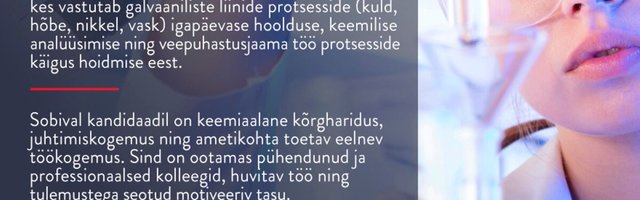 Sporrong Eesti otsib galvaanika liini juhti