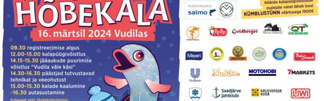 Laupäeval, 16. märtsil toimub Tartumaal kümnes kogupere kalapüügivõistlus “Vudila Hõbekala”