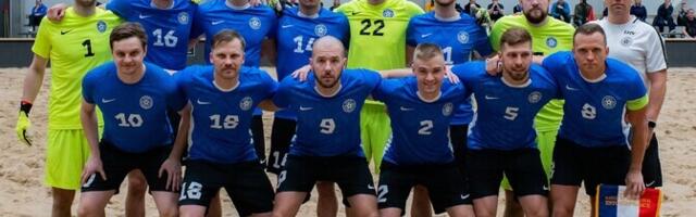 Eesti rannajalgpallikoondis kaotas aasta esimeses mängus Prantsusmaale