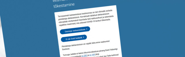 Nüüd saab piiriületaja ankeeti täita ka elektrooniliselt
