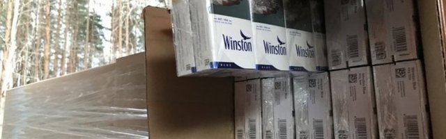 Tolliametnikud avastasid Läti piiril pea 1,7 miljonit salasigaretti