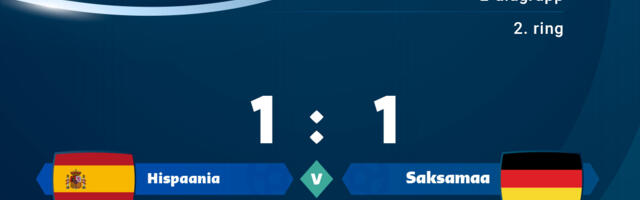 Hispaania ja Saksamaa tasavägine 1 : 1 viigimäng