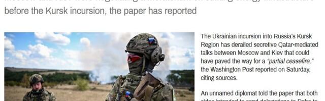 Was Qatar Secretly Mediating A Partial Russian-Ukrainian Ceasefire Before Kursk?