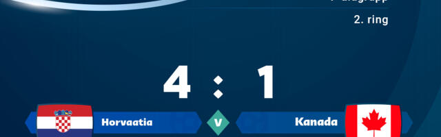 Horvaatia mängis Kanada kindlalt üle tulemusega 4 : 1