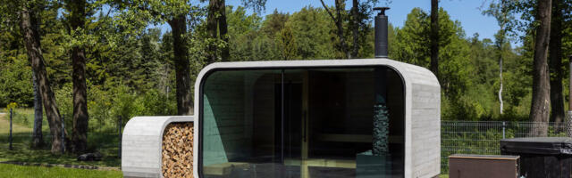 Eestlased ehitasid maailmas ainulaadse betoonist sauna, inspiratsiooni saadi bussipeatusest