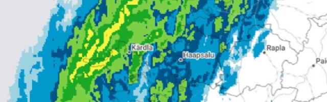 ILMATEADE | Suur sajuala on jõudnud mandrile, vihma jagub mitmeks päevaks