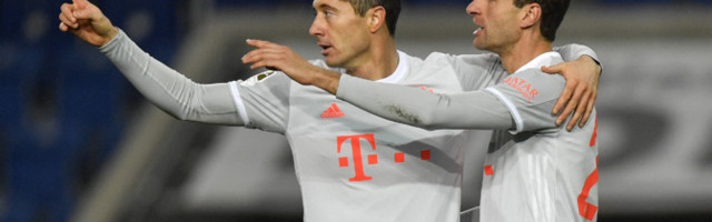 Bayern lõi taas neli väravat, Lewandowski jätkab hiilgavas hoos
