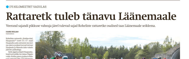 Lääne Elu paberleht neljapäeval, 5. märtsil