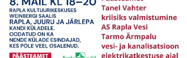 Kriisikoolitus Rapla, Juuru ja Järlepa kantide külade esindajatele.