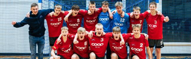 Põlva U16 käsipallurid tulid Eesti karikavõitjateks