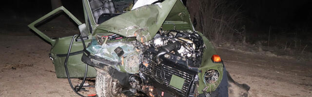 Pildid õnnetusest, milles hukkus sõjaväelane