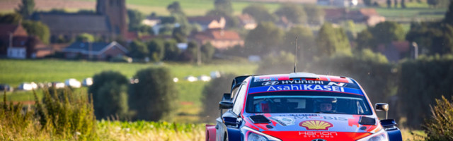 Reede võistluspäeva järel on Hyundaidel Belgia rallil kolmikjuhtimine