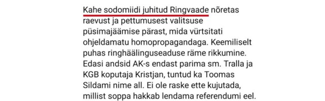 Reporter: Reitelmann enda hinnangul üle piiri ei läinud