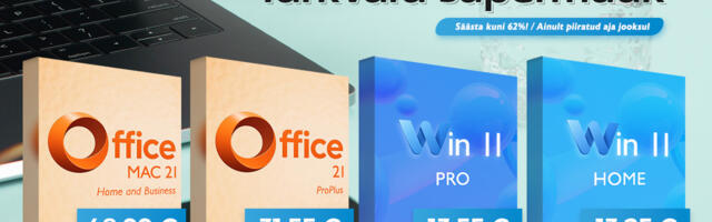 Suur allahindlus Office’i paketile! Klassikaline Office 2021 Pro vaid 31,55 € ja uusim Win 11 Pro 13,55 € eest! Rohkem võtmeid, rohkem säästu!