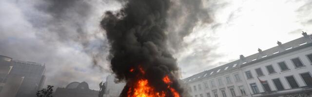 Lõuna-Ameerika vabakaubanduslepingu vastased põllumehed blokeerisid Brüsselis teid