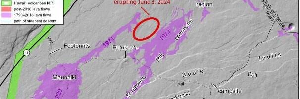 Hawaii Kilauea vulkaan purskab piirkonnas, mis oli uinunud alates 1974. aastast
