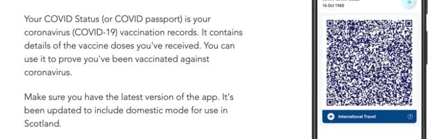 Šotimaa ametlike vaktsiinipasside andmeid jagatakse Amazoni ja Microsoftiga
