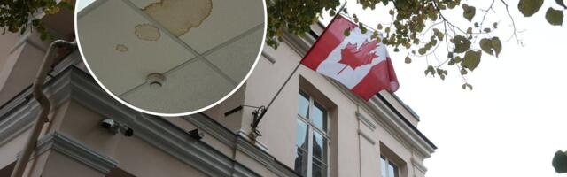 Ülakorruse naaber uputab Kanada saatkonna tööruume, hävinenud on nii dokumendid kui ka mööbel