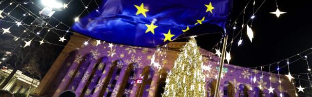 Gruusia ekspresident valetas Brüsselis väidetava eurolippude keelamise kohta Tbilisis