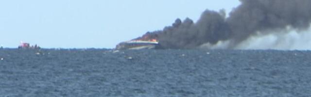 Kakumäel süttis keset merd hirmkallis luksuskaater