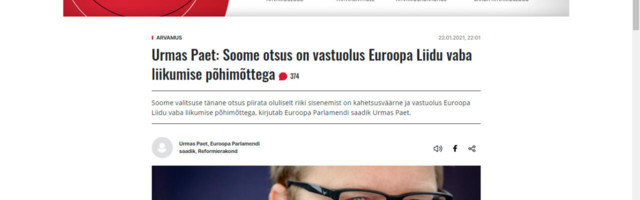 Urmas Paet ründab Soomet – Brüsseli loata ei tohtivat koroonat takistada