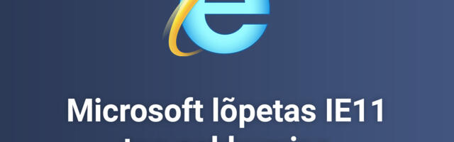 IE veebibrowser saadeti taevastele jahimaadele