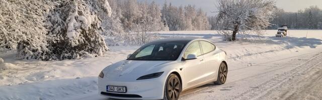 Proovisõit pakasega: uus Tesla Model 3 üllatab nii hea kui halvaga