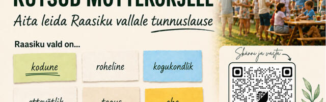 Raa­si­ku val­la­va­lit­sus alus­tas val­la tun­nus­lau­se ot­si­mist