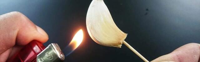 Küüslauguküüne põletamine kodus – mis juhtub 15 minuti pärast?