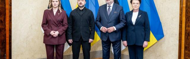 FOTO | Armas hetk! Eestis visiidil viibiv Ukraina presidendipaar hoidis teineteisel hellalt käest kinni