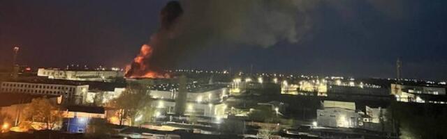 VIDEO | Ukraina raketirünnak süütas Tagangrogi droonitehase, põlengud jätkuvad ka laupäeval pommitatud tehastes