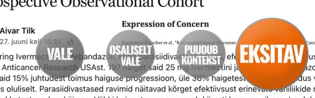 FAKTIKONTROLL | Eesti arst viitab, et kurikuulus ivermektiin ravib vähki. Tema osundatud uuring nii ei ütle