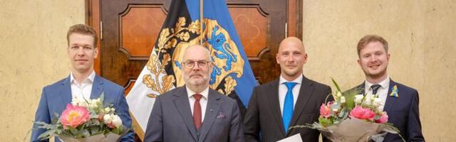 President Alar Karis tunnustas kolme noort teadlast