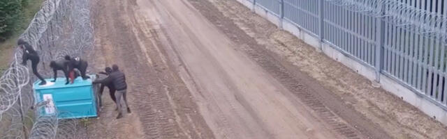 VIDEO: migrandid kasutasid Poola sisenemiseks välikäimlat