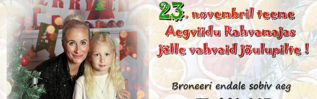 Jõulupiltide pildistamine Aegviidu rahvamajas