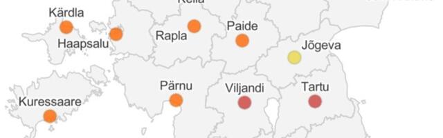 Reovesi näitab jätkuvalt viiruse laia või väga laia levikut