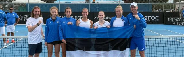 Eesti tennisenaiskond kaotas Gruusiale kuivalt, 14-aastane tulevikutegija tegi debüüdi