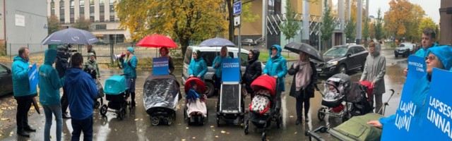 Isamaa tutvustas “lapsevankri rallil” peresõbraliku linna plaani Tallinnas