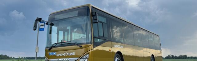 Hansa Bussiliinid saatis täna, 1. juulil Lõuna-Eesti teedele uued rohediislil sõitvad bussid