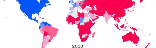 ARHIIVIST: Maailma majandusvõimu transformatsioon kahel pildil