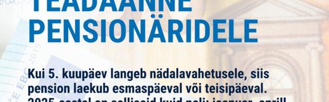 Lugupeetud pensionärid ja sotsiaaltoetuste saajad!