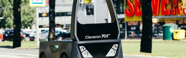 Cleveron tuli välja robotkulleriga, mis liigub autode vahel