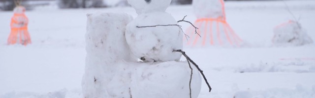 Reporter: Väätsa alevikus algas lumememmede paraad