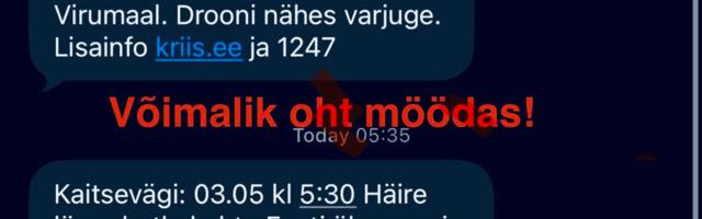 Eesti idaosas said inimesed drooniohu hoiatuse