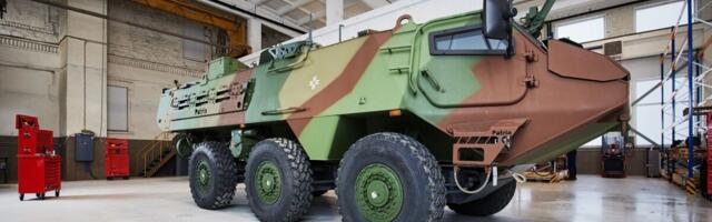 Läti kaitsetööstusettevõtted alustasid Patria 6x6 soomukite kokkupanekut